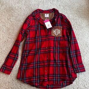 NWT Monogrammed Marleylily Button Down Shirt